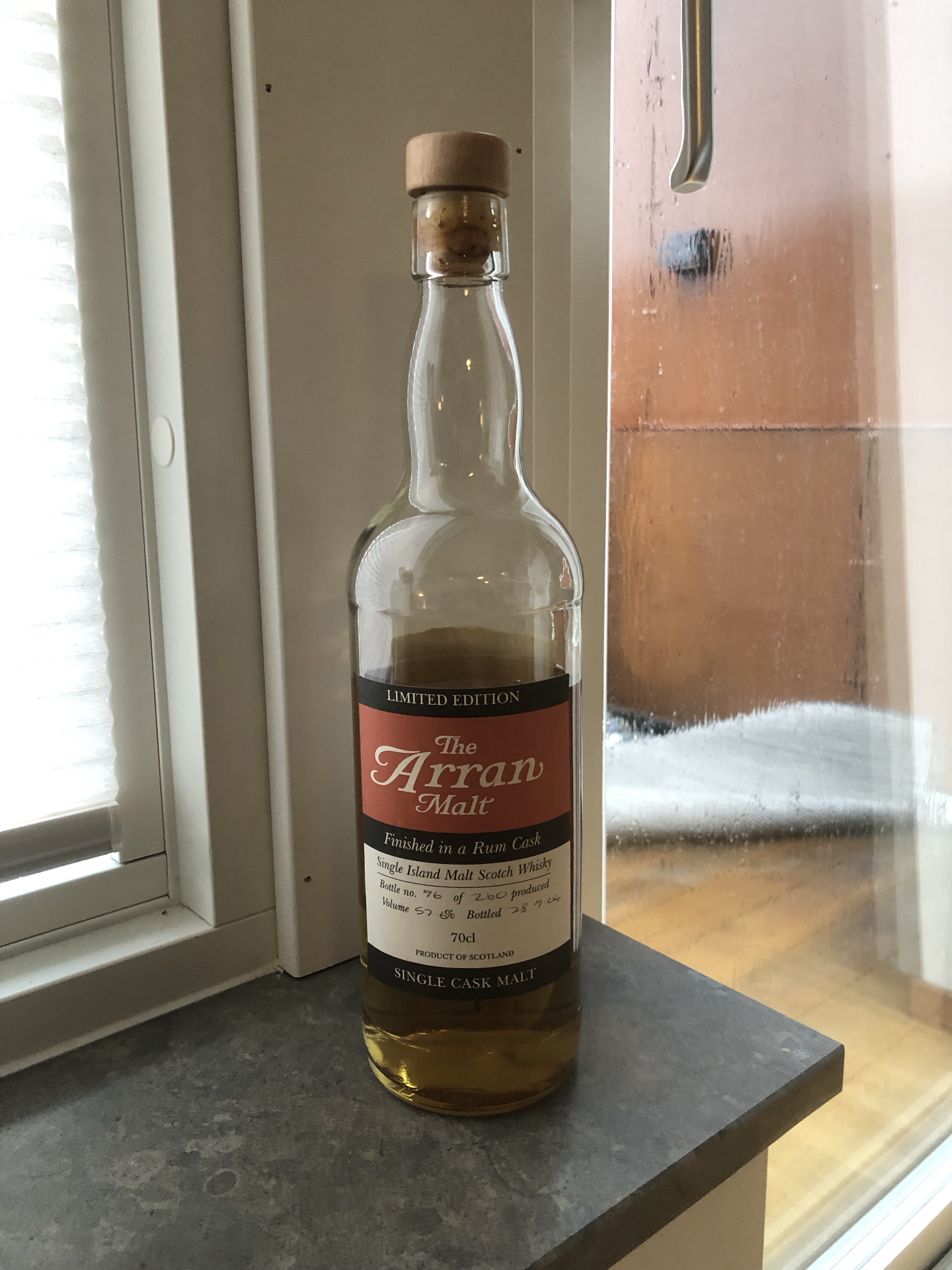 The Arran Malt Finished in a Rum Cask | William's Whisky Database